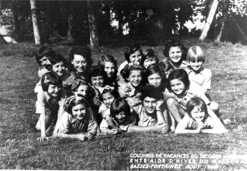 Les enfants en 1944 au Ch&acirc;teau de Basses Fontaines